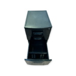 Archivero Móvil de 3 Cajones en Negro con Ruedas - Image 6