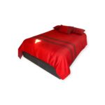 Edredón Duvet Queen Rojo con Fundas y Cojín Decorativo - Image 4